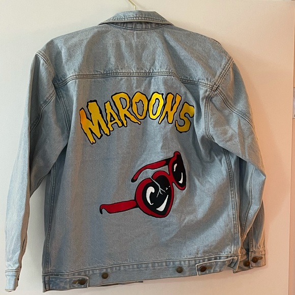Ward denim jacket maroon 5 Make dinner 